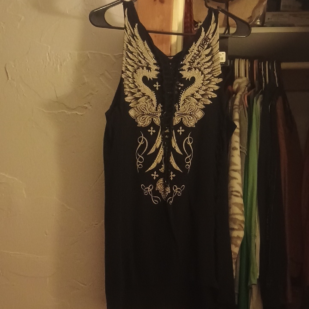 Affliction Black Tank Top